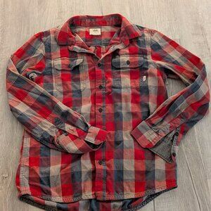 Vans Men's Check Shirt Flannel Button Up Multicoloured Pockets Casual Size M